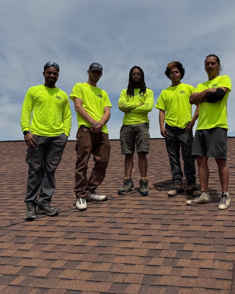 The Elite Phase Contractor crew on a finished roof